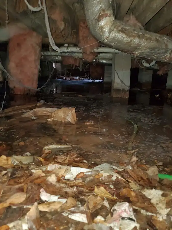 Crawl space flood assessment for Commercial Water Damage Restoration in Los Banos